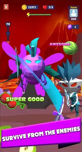 Play Fruit Slash  Cut as an online game Fruit Slash  Cut with UptoPlay