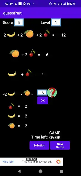Play Fruits logical IQ test  and enjoy Fruits logical IQ test with UptoPlay