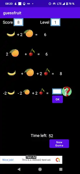 Play Fruits logical IQ test as an online game Fruits logical IQ test with UptoPlay
