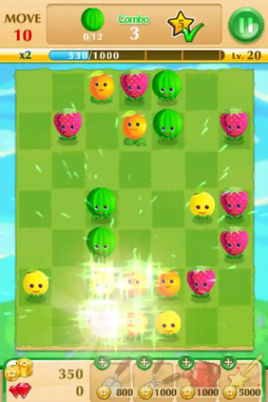 Play Fruit Splash Match Puzzle