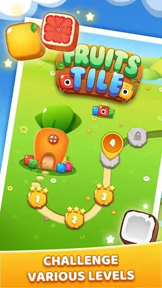 Play Fruits Tile - Puzzle Master as an online game Fruits Tile - Puzzle Master with UptoPlay