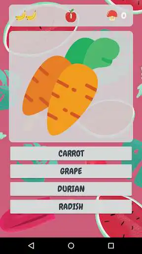Play Fruit & Vegetable Quiz - Fruiz as an online game Fruit & Vegetable Quiz - Fruiz with UptoPlay