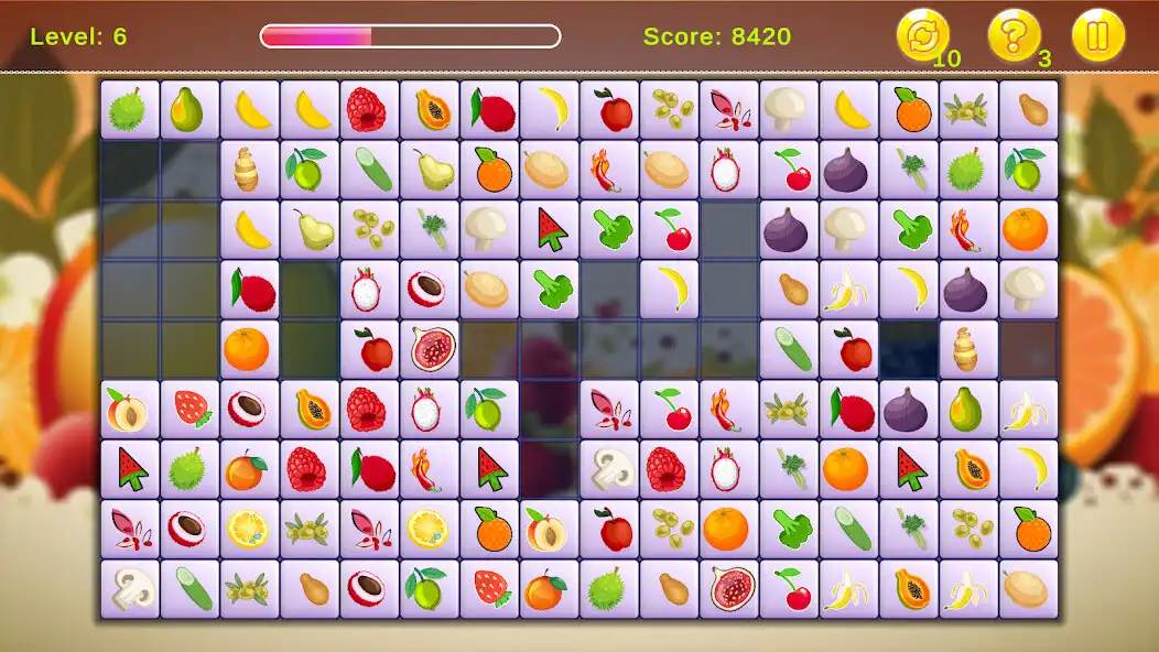 Play Fruit Vegetables Connect as an online game Fruit Vegetables Connect with UptoPlay