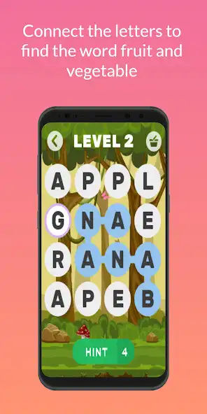 Play Fruit Word Puzzle Game as an online game Fruit Word Puzzle Game with UptoPlay