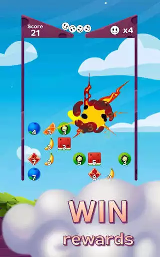 Play Fruity Drops: Physics Balls as an online game Fruity Drops: Physics Balls with UptoPlay