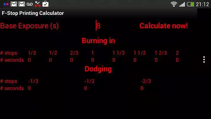 Play f-Stop Print Calculator