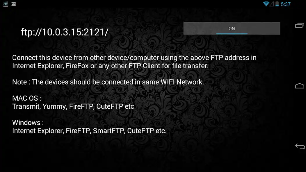 Play FTP Server(WIFI File Transfer) as an online game FTP Server(WIFI File Transfer) with UptoPlay