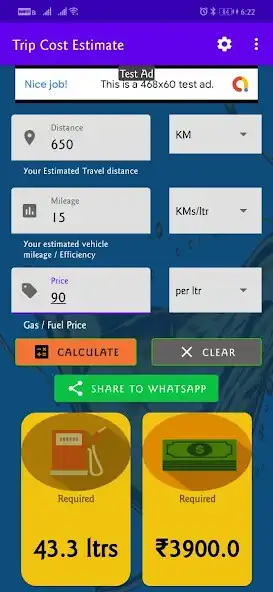 Play Fuel consumption   Mileage Calculator as an online game Fuel consumption   Mileage Calculator with UptoPlay