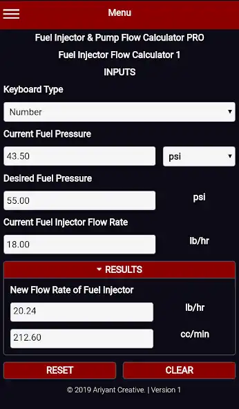 Play Fuel Injector  Pump Flow Calculator PRO as an online game Fuel Injector  Pump Flow Calculator PRO with UptoPlay