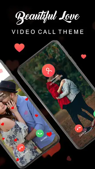 Play Full Screen Love Video Ringtone For Incoming Call