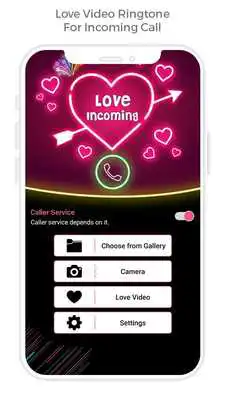 Play Full Screen Love Video Ringtone For Incoming Call