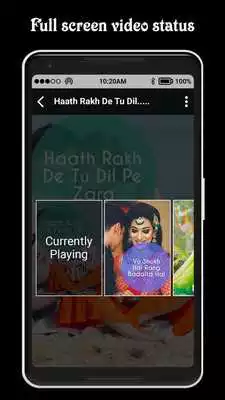 Play Fullscreen Lyrical Video Status Maker