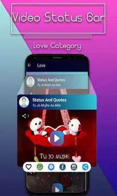 Play Full Screen Video Status - Video Status Bar