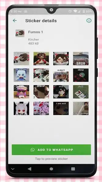 Play Fumo Stickers WA as an online game Fumo Stickers WA with UptoPlay