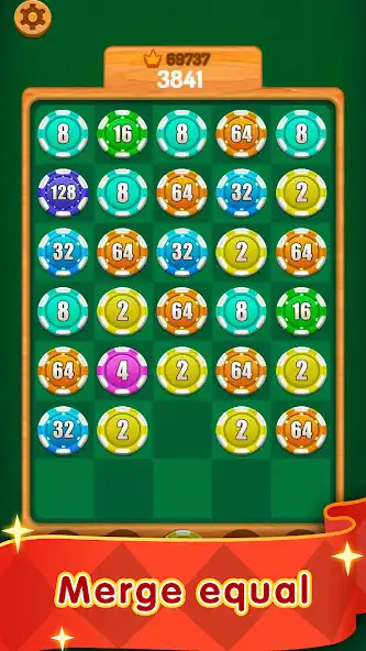 Play Fun Chips 2048 as an online game Fun Chips 2048 with UptoPlay