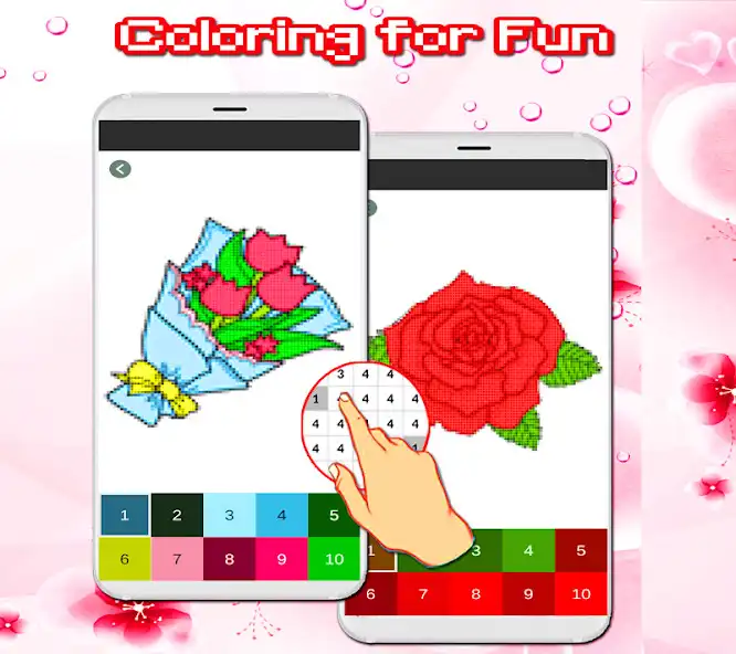 Play Fun Color - coloring by number as an online game Fun Color - coloring by number with UptoPlay