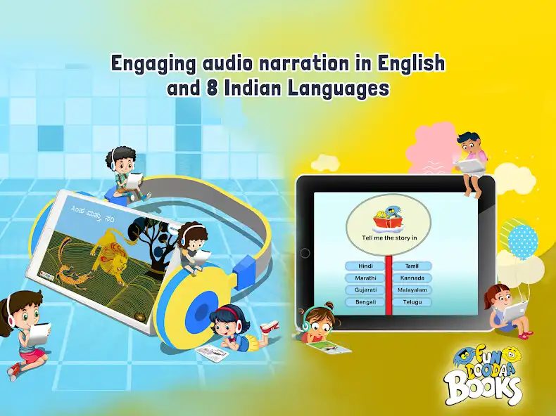 Play FunDooDaa Books - For Kids as an online game FunDooDaa Books - For Kids with UptoPlay
