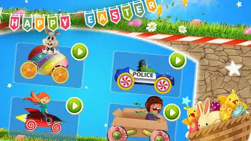 Play Fun kid racing - Easter  and enjoy Fun kid racing - Easter with UptoPlay