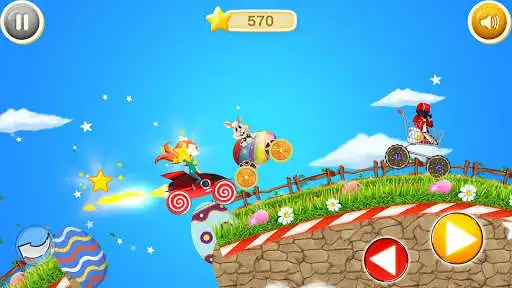 Play Fun kid racing - Easter as an online game Fun kid racing - Easter with UptoPlay