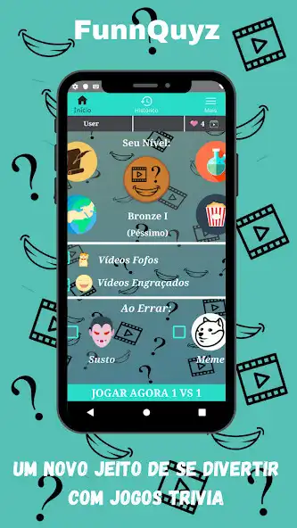 Play FunnQuyz - Quiz  Vídeos Engra  and enjoy FunnQuyz - Quiz  Vídeos Engra with UptoPlay