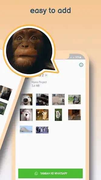 Play Funny Animal Animated Sticker as an online game Funny Animal Animated Sticker with UptoPlay