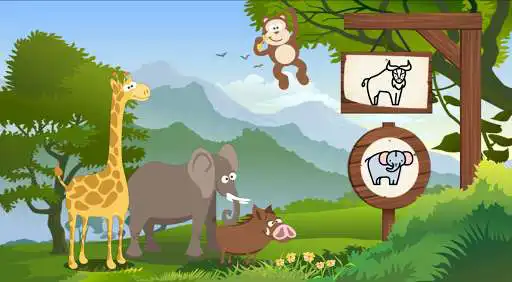 Play Funny Animals: Coloring pages  and enjoy Funny Animals: Coloring pages with UptoPlay