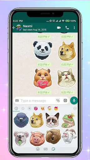 Play Funny Animal Stickers - Add to Chats App (Free)  and enjoy Funny Animal Stickers - Add to Chats App (Free) with UptoPlay