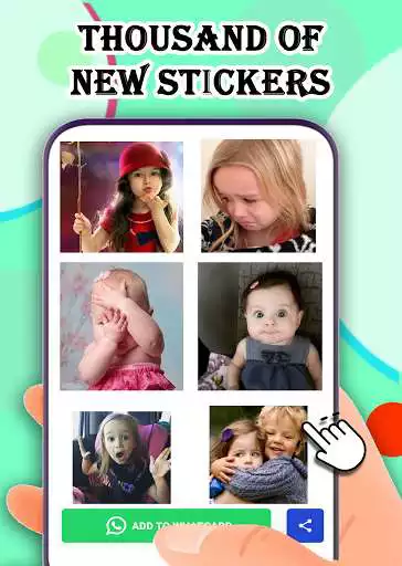 Play Funny Animated babies Stickers for WhatsApp 2021 as an online game Funny Animated babies Stickers for WhatsApp 2021 with UptoPlay