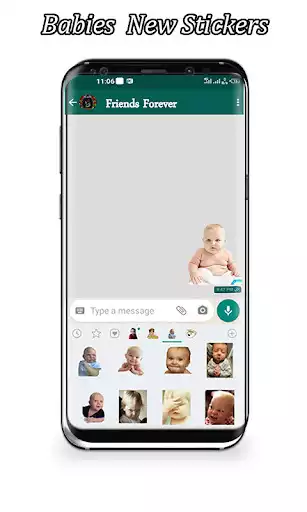 Play Funny Baby Sticker For WA  and enjoy Funny Baby Sticker For WA with UptoPlay