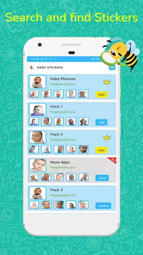 Play Funny Baby Stickers as an online game Funny Baby Stickers with UptoPlay