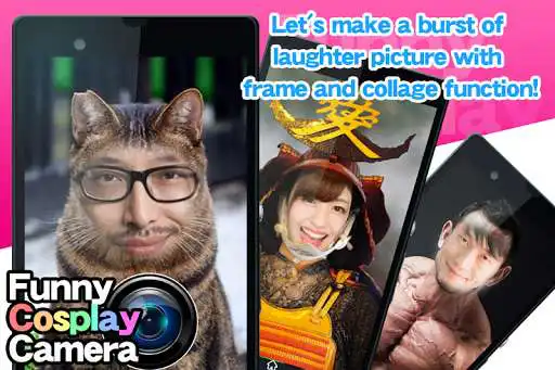 Play APK Funny Cosplay Camera - Free  and enjoy Funny Cosplay Camera - Free with UptoPlay info.camouful.stickerphoto