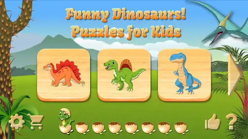 Play Funny Dinosaurs Kids Puzzles, full game.  and enjoy Funny Dinosaurs Kids Puzzles, full game. with UptoPlay