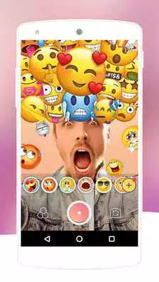 Play Funny Emoji Photo Camera