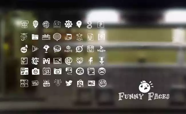 Play Funny Faces Launcher Theme