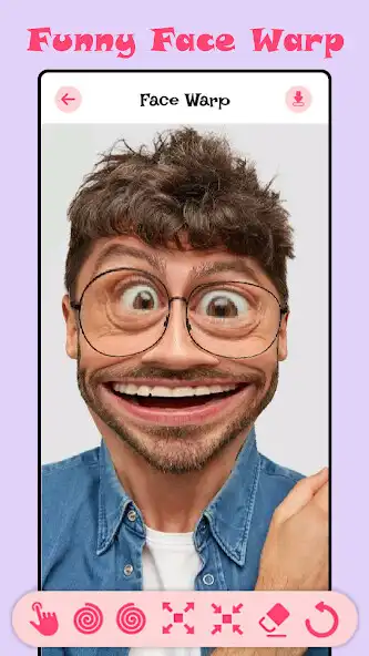 Play Funny Face Warp: Face Changer as an online game Funny Face Warp: Face Changer with UptoPlay