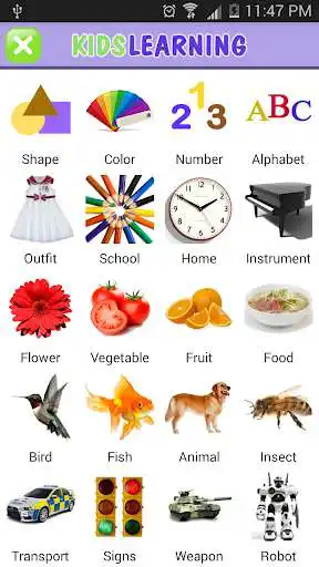 Play APK Funny Flashcards for Kids  and enjoy Funny Flashcards for Kids with UptoPlay com.vkg.behocvui