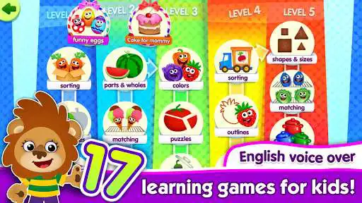 Play FunnyFood Kindergarten learning games for toddlers
