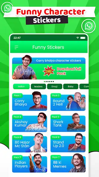 Play Funny Hindi Memes  WA Sticker  and enjoy Funny Hindi Memes  WA Sticker with UptoPlay