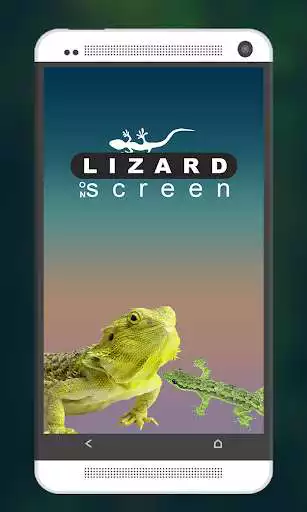 Play Funny Lizard On Phone Screen: Cute Joke