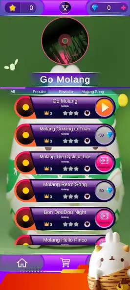Play Funny Molang Tile Hop  and enjoy Funny Molang Tile Hop with UptoPlay