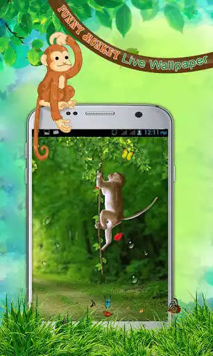 Play Funny Monkey Live Wallpaper
