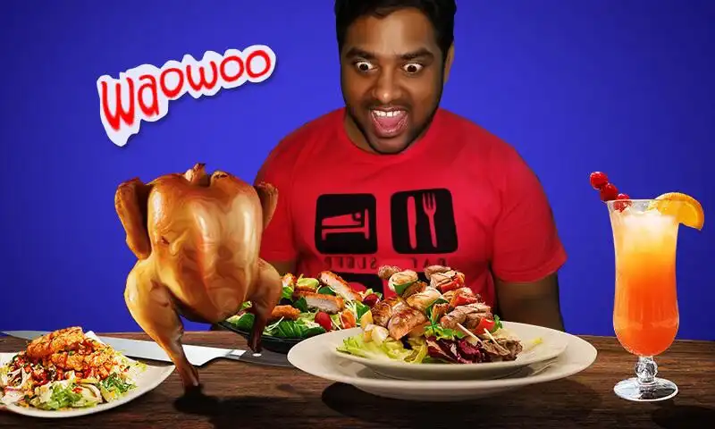 Play Funny Photo Maker - Food Party Photo Frames  and enjoy Funny Photo Maker - Food Party Photo Frames with UptoPlay