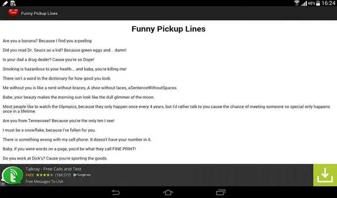 Play Funny Pickup Lines Valentines