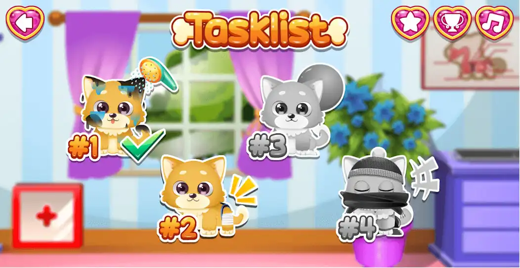 Play FUNNY PUPPY CARE as an online game FUNNY PUPPY CARE with UptoPlay