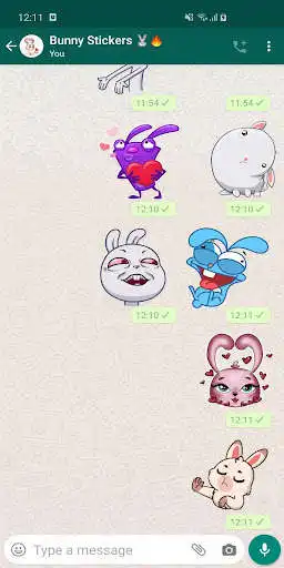 Play Funny Rabbit Stickers WAStickerApps as an online game Funny Rabbit Stickers WAStickerApps with UptoPlay