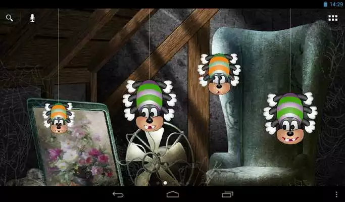 Play Funny spiders Live Wallpaper