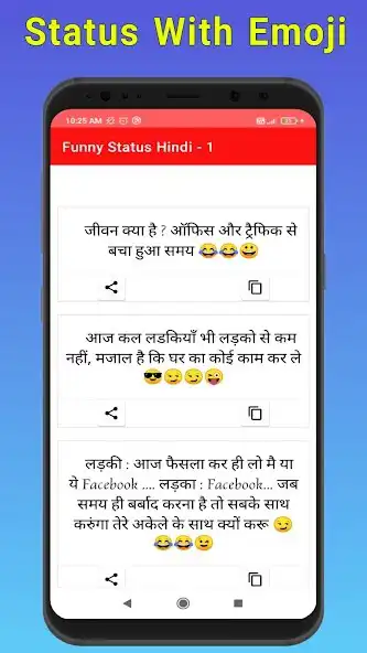 Play Funny Status Hindi 2024 as an online game Funny Status Hindi 2024 with UptoPlay