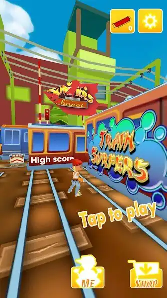 Play Funny Train Surfers as an online game Funny Train Surfers with UptoPlay