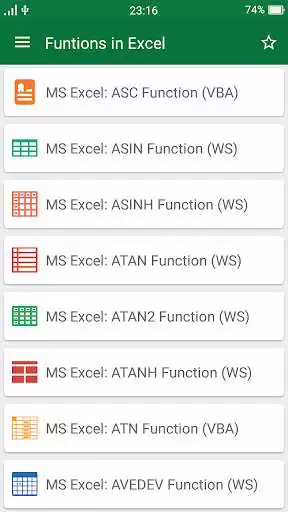 Play APK Funtions in Excel  and enjoy Funtions in Excel with UptoPlay com.qvsoft.funtionsinexcel
