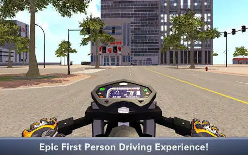 Play Furious City Moto Bike Racer 4 as an online game Furious City Moto Bike Racer 4 with UptoPlay